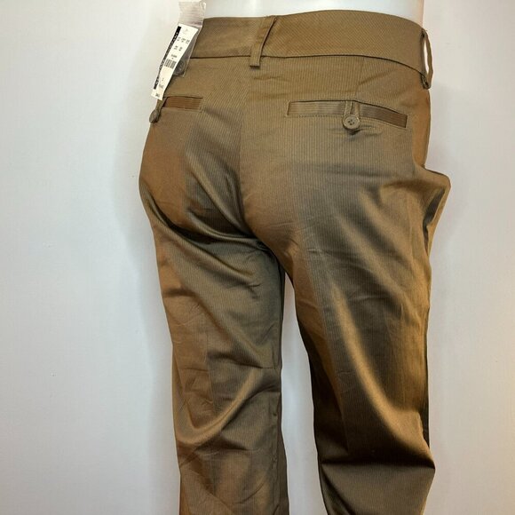 New York & Co Women's Brown Pinstripe CityStretch 7th Ave Pant - Size 2 - NWT - Picture 4 of 6